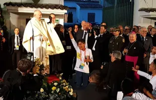 Papa Francisco na Nunciatura Apostólica da Colômbia