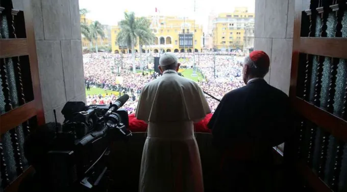 PapaFranciscoEnPeru_Angelus_GPinedo_ArzobispadoLima_210118.jpg ?? 