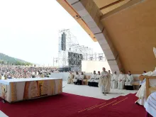 Papa celebra a Missa em San Giovanni Rotondo.