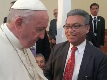 Encontro do Papa Francisco com Héctor Marín Rossel 