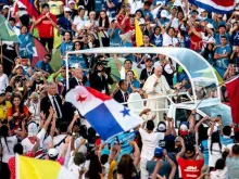 Papa Francisco na JMJ Panamá 2019. Crédito: Daniel Ibáñez