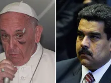 Papa Francisco e Nicolás Maduro.