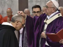 Papa Francisco na Quarta-feira de Cinzas de 2018.