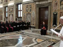 Papa Francisco recebe membros da Papal Foundation.
