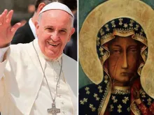 Papa Francisco e Nossa Senhora de Czestochowa