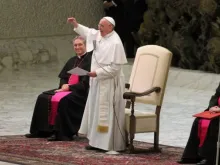 Papa Francisco em audiência com os fiéis de Cassano all'Jonio.