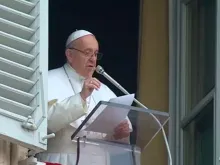 Papa Francisco preside o Ângelus de domingo. Captura Youtube