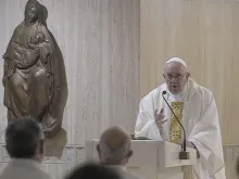 Papa Francisco na Missa da Casa de Santa Marta.