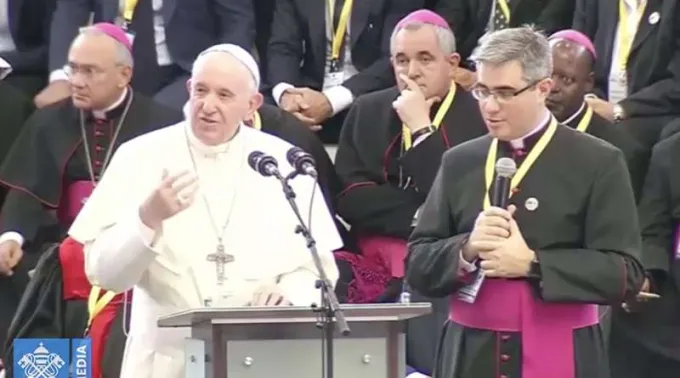 PapaFrancisco_EncuentroJovenesMozambique_050919_CapturaYouTube.jpg ?? 