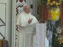 Papa Francisco no encontro com a população de Puerto Maldonado. Captura Youtube