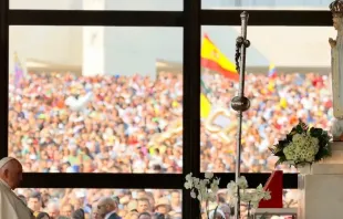 Papa Francisco no Santuário Mariano de Fátima em 5 de agosto de 2023.
