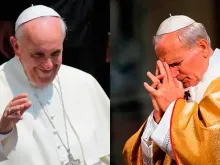 Papa Francisco e são João Paulo II