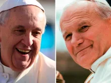 Papa Francisco e São João Paulo II 