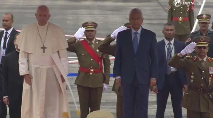 PapaFrancisco_LlegaAMauricio_090919_CapturaTouTube.jpg ?? 