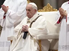 Papa Francisco na missa no Vaticano