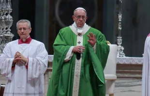 Papa Francisco na missa do Jubileu dos Encarcerados.