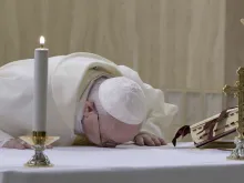 Papa Francisco na Missa da Casa Santa Marta.