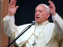 Papa Francisco na janela da Nunciatura Apostólica no Peru. Capture Youtube