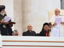 Papa Francisco na audiência geral com Tawadros II