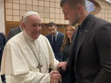 Papa Francisco com Tim Tebow.