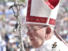 Papa Francisco na Missa de hoje em Temuco.