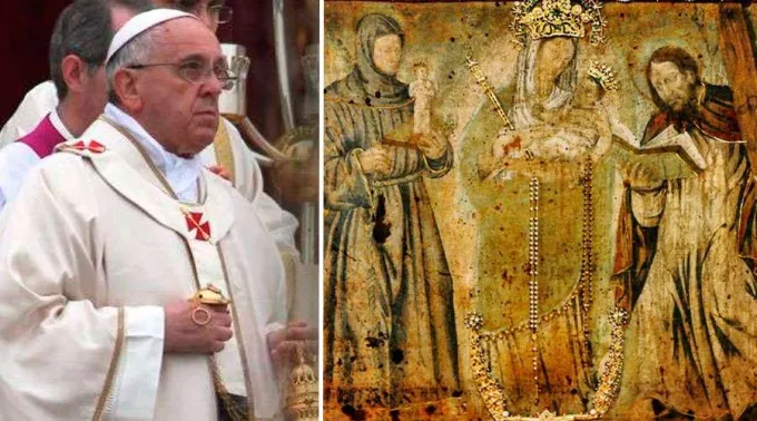 PapaFrancisco_VirgenChiquinquira_LaurenCaterFacebookBasilicaChiquinquira160817.jpg ?? 