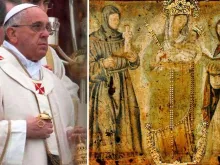 Papa Francisco – Quadro da Virgem de Chiquinquirá