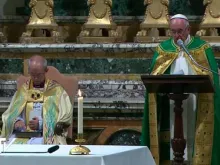 Justin Welby e o Papa Francisco 