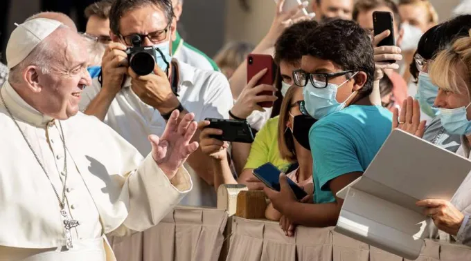 PapaFrancisco_audienciacongente_9sep2020_DanielIbanYezACIPrensa_1.jpg ?? 