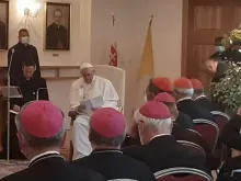 Papa Francisco em encontro ecumênico em Bratislava.