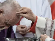 Papa Francisco na Quarta-feira de Cinzas de 2020.