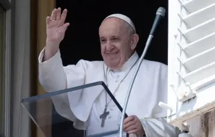 Papa Francisco na oração do Ângelus.