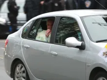 Papa durante sua visita a Istambul em 2014.