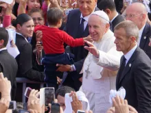 Papa Francisco em sua visita ao Paraguai.