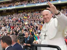Papa durante o último Encontro Mundial das Famílias, realizado na Irlanda.