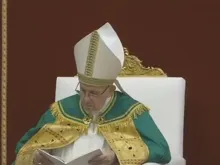 Papa durante a celebração.