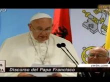 Discurso do Papa Francisco aos líderes religiosos da Albânia (captura de tela EWTN en español) 