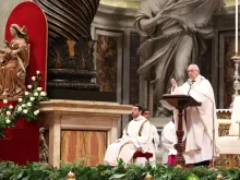 O Papa durante a Missa do Crisma de Quinta-feira Santa 