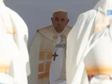 O papa Francisco rezou a missa na Praça Kossuth Lajos