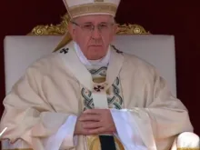 O Papa Francisco durante a Missa.