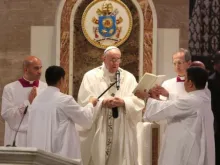 O Papa Francisco na Missa com os bispos e sacerdotes de Filipinas 