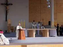 Papa Francisco durante a Missa no Parque O'Higgins 