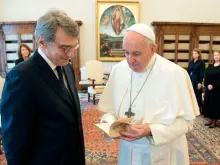 Papa Francisco se reuniu com David Sassoli, presidente do Parlamento Europeu, em 25 de junho de 2021
