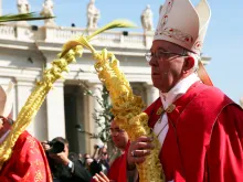 O Papa Francisco celebra o Domingo de Ramos.