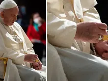 Papa Francisco rezando o Terço