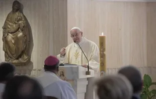 Papa Francisco durante a Missa.
