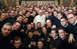 Encontro do Papa Francisco com seminaristas.