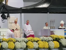 O Papa na Missa.