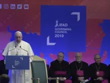 Papa Francisco durante a abertura do Conselho do FIDA.