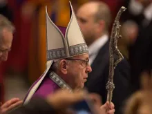 Papa durante a celebração penitencial.